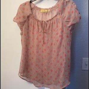 Tan Vera Wang blouse xl